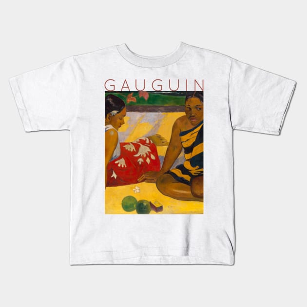 Paul Gauguin - Parau Api - What News Kids T-Shirt by TwistedCity